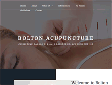 Tablet Screenshot of boltonacupuncture.com